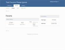 Tablet Screenshot of forum.pleaseignore.com